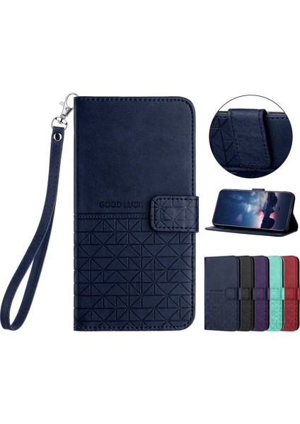 - 1383 Oppo Reno 10 Pro Plus Için Kart Tutuculu Deri Cüzdan Telefon Kılıfı - Mavi (Yurt Dışından) fiyatları