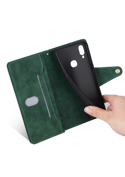 Ile Uyumlusamsung Galaxy A10S Mıknatıslı Deri Zip Cüzdan Kart Sahibi (Yurt Dışından) fiyatları