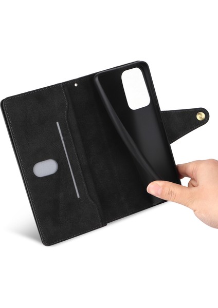 Ile Uyumluredmi Note 12 Mıknatıslı Deri Zip Cüzdan Kart Sahibi (Yurt Dışından)