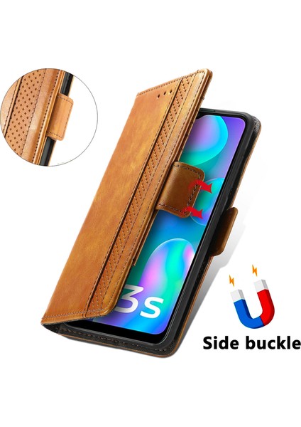 - 1383 Vivo Y3S 2021 Için Kart Tutuculu Pu Deri Cüzdan Telefon Kılıfı - Haki (Yurt Dışından) fırsatları