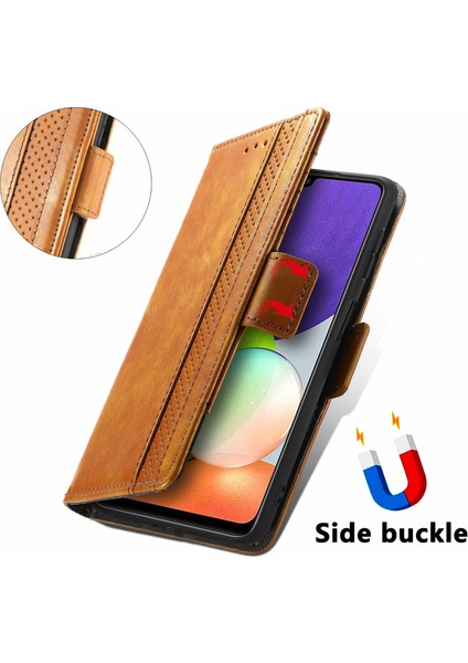 Ile Uyumlu Samsung Galaxy A22 4g Cüzdan Kılıfı, Kart Tutuculu Pu Deri Flip Kılıf Rfıd Engelleme Kickstand Telefon Kapağı (Yurt Dışından) fırsatları
