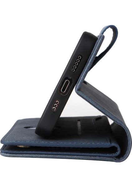 Ile Uyumluiphone 14 Pro Mıknatıslı Deri Zip Cüzdan Kart Sahibi (Yurt Dışından)