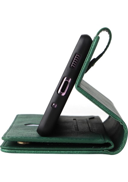 Ile Uyumlusamsung Galaxy S20 Plus Mıknatıslı Deri Zip Cüzdan Kart Sahibi (Yurt Dışından)