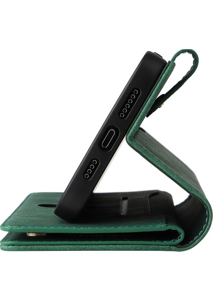 Ile Uyumluiphone 13 Pro Mıknatıslı Deri Zip Cüzdan Kart Sahibi (Yurt Dışından)
