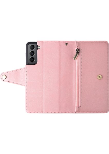 Ile Uyumlusamsung Galaxy S21 Mıknatıslı Deri Zip Cüzdan Kart Sahibi (Yurt Dışından) fırsatları
