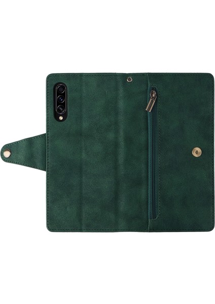 Ile Uyumlusamsung Galaxy A70/A70S Mıknatıslı Deri Zip Cüzdan Kart Sahibi (Yurt Dışından) fiyatları