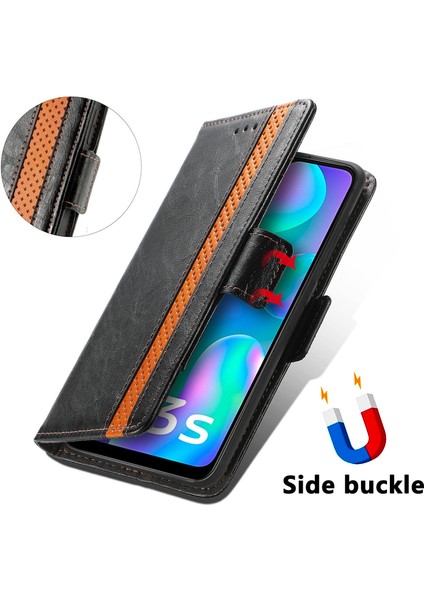 - 1383 Vivo Y3S 2021 Için Kart Tutuculu Pu Deri Cüzdan Telefon Kılıfı - Siyah (Yurt Dışından) fırsatları