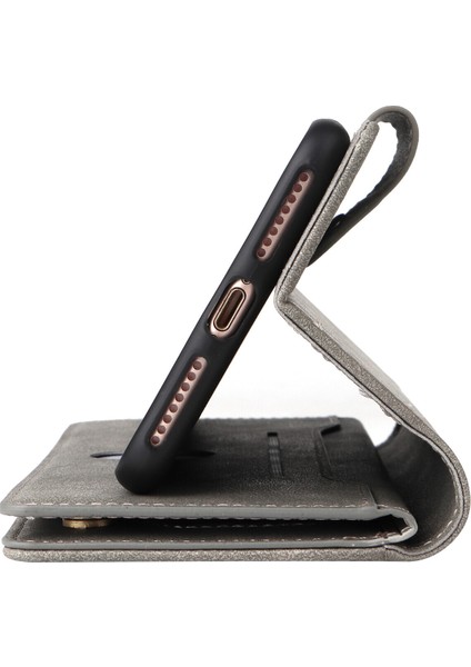 Ile Uyumluiphone 7 Plus/8 Plus Mıknatıslı Deri Zip Cüzdan Kart Sahibi (Yurt Dışından) fırsatları