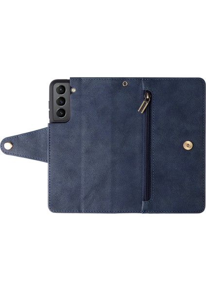 Ile Uyumlusamsung Galaxy S21 Mıknatıslı Deri Zip Cüzdan Kart Sahibi (Yurt Dışından) fırsatları