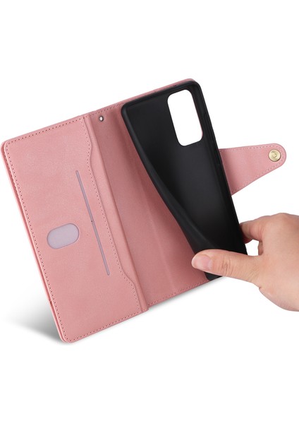 Ile Uyumlusamsung Galaxy A73 5g Mıknatıslı Deri Zip Cüzdan Kart Sahibi (Yurt Dışından)