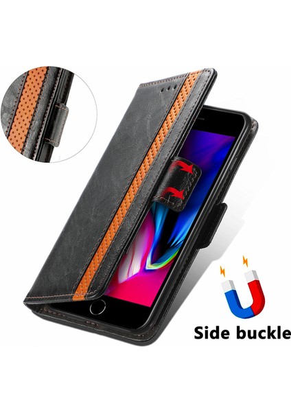 Ile Uyumlu iPhone 7 Plus/8 Plus Cüzdan Kılıfı, Kart Tutuculu Pu Deri Flip Kılıf Rfıd Engelleme Kickstand Telefon Kapağı (Yurt Dışından) fırsatları