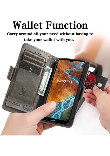 - 1383 Nokia G300 Için Kart Tutuculu Pu Deri Cüzdan Telefon Kılıfı - Gri (Yurt Dışından) fiyatları