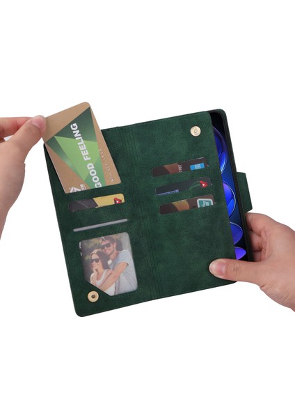 Ile Uyumluredmi Note 12 Pro Plus Mıknatıslı Deri Zip Cüzdan Kart Sahibi (Yurt Dışından) indirimleri