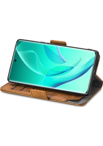 Ile Uyumlu Honor 60 Pro Cüzdan Kılıfı, Kart Tutuculu Pu Deri Flip Kılıf Rfıd Engelleme Kickstand Telefon Kapağı (Yurt Dışından)