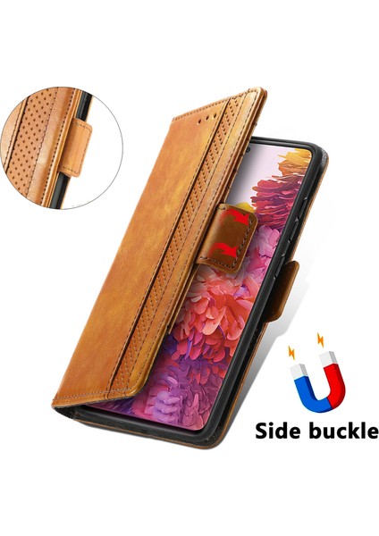 - 1383 Samsung Galaxy S20FE Için Kart Tutuculu Pu Deri Cüzdan Telefon Kılıfı - Haki (Yurt Dışından) fırsatları