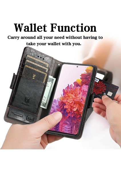 Ile Uyumlu Samsung Galaxy S20FE Cüzdan Kılıfı, Kart Tutuculu Pu Deri Flip Kılıf Rfıd Engelleme Kickstand Telefon Kapağı (Yurt Dışından) modelleri