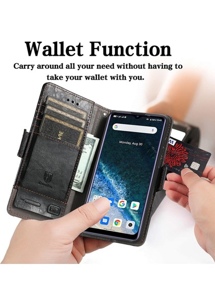 - 1383 Oukitel C25 Için Kart Tutuculu Pu Deri Cüzdan Telefon Kılıfı - Siyah (Yurt Dışından) modelleri