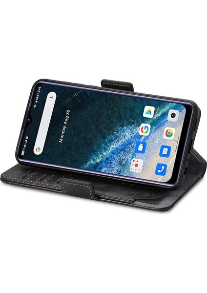 - 1383 Oukitel C25 Için Kart Tutuculu Pu Deri Cüzdan Telefon Kılıfı - Siyah (Yurt Dışından) fırsatları