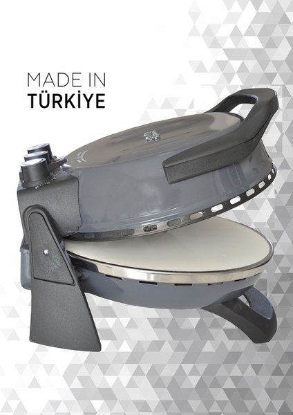 Erato Taşfırınım Pizza Makinesi, Lahmacun Makinesi Doğal Taş Fırın - Timer - 400 C.