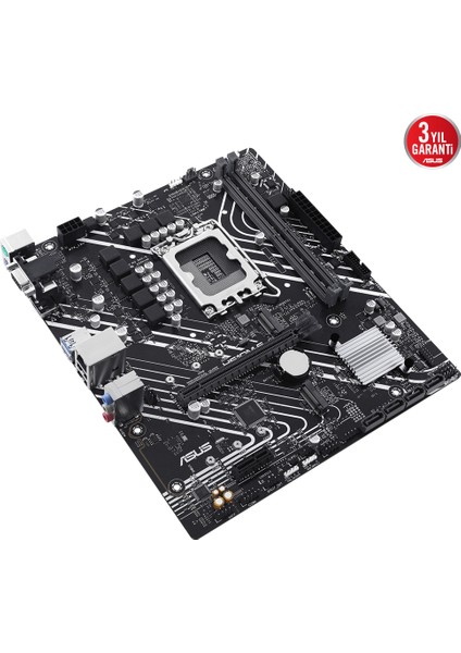 Prıme H610M-E-Csm Intel H610 Lga1700 Ddr5 5600 Dp Hdmı Vga Çift M2 Usb3.2 Aura Rgb Matx (Prıme H610M-E-Csm) Anakart