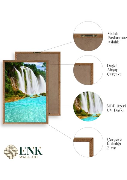 Manzara Doğa Ahşap Çerçeveli Tablo fırsatları