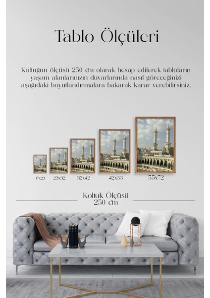 Kabe Camii Ahşap Çerçeveli Tablo indirimleri