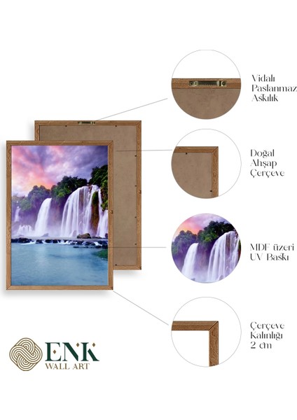 Manzara Doğa Ahşap Çerçeveli Tablo fırsatları