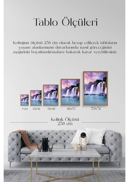 Manzara Doğa Ahşap Çerçeveli Tablo indirimleri