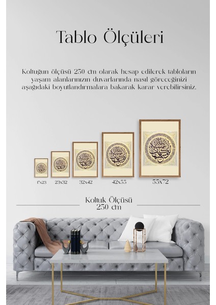 Hat Yazısı Ahşap Çerçeveli Tablo indirimleri