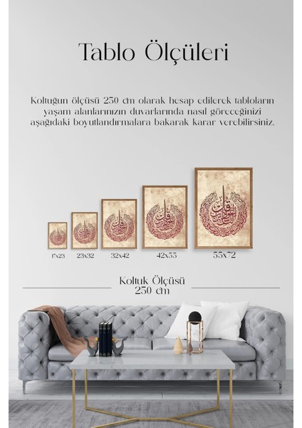 Hat Yazısı Ahşap Çerçeveli Tablo indirimleri