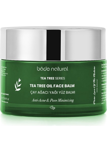 Bade Natural Çay Ağacı Akne Karşıtı Balm Gözenek Sıkılaştırıcı ve Arındırıcı 50 ml