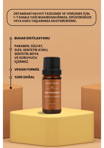 Bade Natural Saf Bolluk Bereket Aromaterapi Karışımı 10 ml