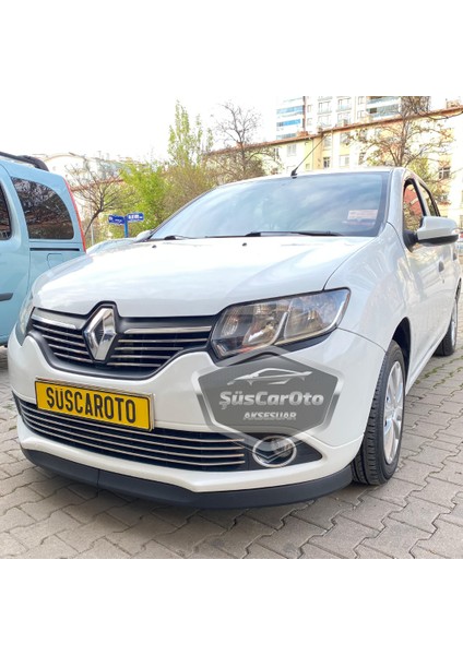 Renault Symbol 2013-2020 Uyumlu Üniversal Astra H Lip Esnek Ön Lip 2 Parça Tampon Altı Dil Karlık Ön Ek