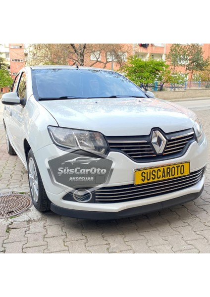 Renault Symbol 2013-2020 Uyumlu Üniversal Astra H Lip Esnek Ön Lip 2 Parça Tampon Altı Dil Karlık Ön Ek