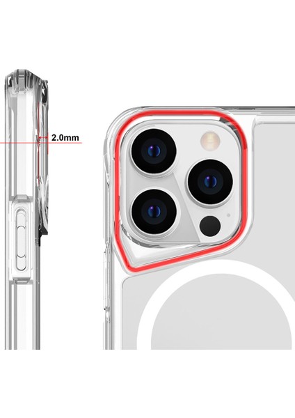 Apple iPhone 15 Pro Max Kılıf Magsafe Şarj Özellikli T-Max Tasarım Kapak
