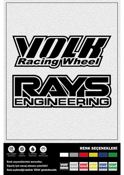 Volk-Rays Stıcker 20 x 7 cm