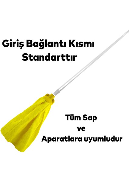 Ev Ofis Iş Yeri Sillgech Mikrofiber Makarna Temizlik Kurulama Havlu Mop Vileda Yedeği 40 cm EH320