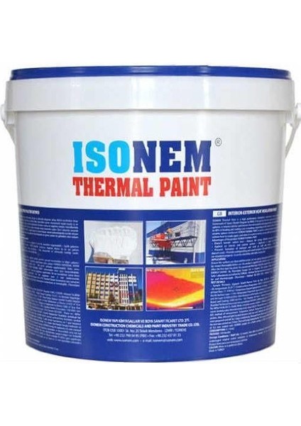 Isonem Thermal Paint Isı Yalıtım Boyası 5 Lt Beyaz