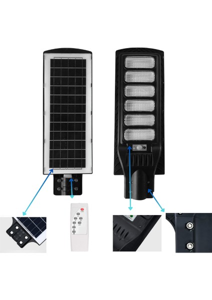 300WATT Solar Güneş Enerjili Bahçe ve Sokak Lambası