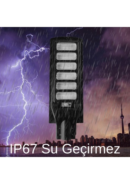 300WATT Solar Güneş Enerjili Bahçe ve Sokak Lambası