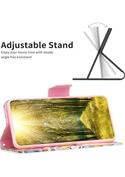 iPhone 15 Plus Telefon Deri Kılıfı, Stand Cüzdan Tam Koruma Kapağı (Yurt Dışından)