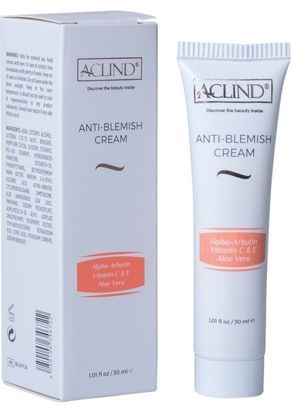 Anti-Blemish Cream - Leke Karşıtı Krem - Güzellik Serisi 30 ml