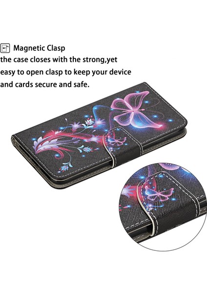 iPhone 15 Pro Max Pu Deri Cüzdan Kılıfı Stand Çapraz Doku Telefon Kapağı Kayışlı (Yurt Dışından)