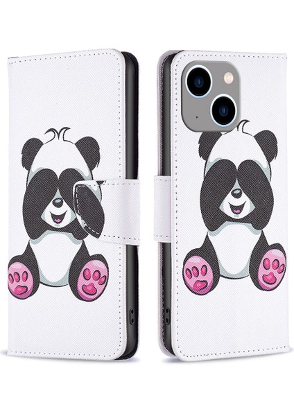 iPhone 15 Plus Pu Pu Deri Telefon Kılıfı Stand Koruyucu Telefon Kapağı (Yurt Dışından)