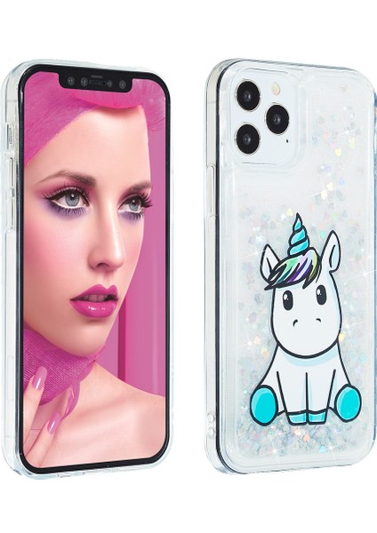 iPhone 15 Pro Powder Quicksand Case Shell Tpu Telefon Kapağı (Yurt Dışından)
