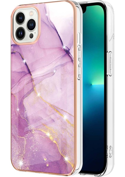 iPhone 15 Pro Mezar Desen Telefon Kılıfı Elektrokaplanmış Tpu Arka Kapak (Yurt Dışından)