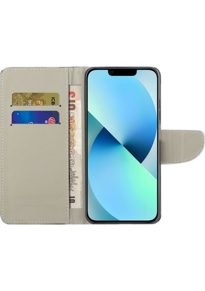 iPhone 15 Pro Pu Deri Damla Geçirmez Telefon Kılıfı Stand Kapağı (Yurt Dışından)