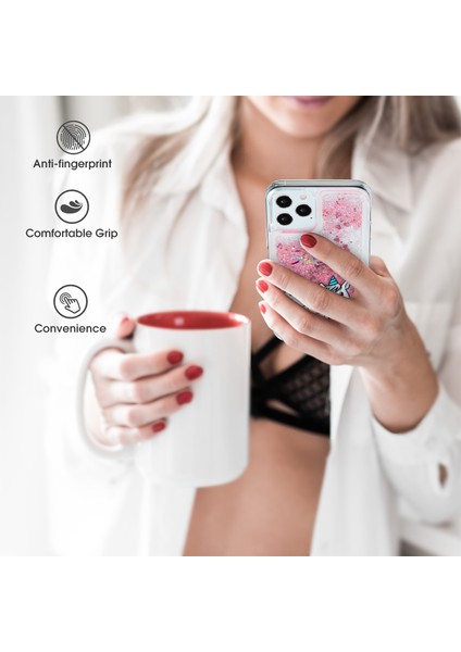 iPhone 15 Pro Powder Quicksand Case Shell Tpu Telefon Kapağı (Yurt Dışından)