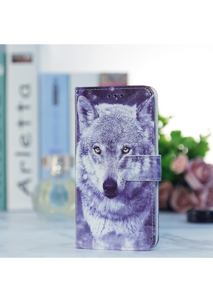 iPhone 15 Pro Stand Telefon Kılıfı Pu Deri Cüzdan Kapağı Kayış (Yurt Dışından)