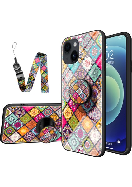 iPhone 15 Temperli Cam+Pc+Tpu Kadın Kılavuzu Ile Kaynaklık Ile Ilgili (Yurt Dışından)